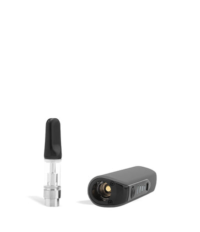 Charcoal Sutra Vape STIK 650 Cartridge Vaporizer Top View with Empty Cartridge on White Background