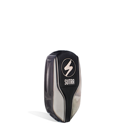 Gunmetal side view Sutra Vape Squeeze Cartridge Vaporizer on white background